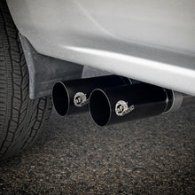 AFE Rebel Series 3 IN to 2-1/2 IN 409 Stainless Steel Cat-Back Exhaust w/ Black Tip - 49-44098-B