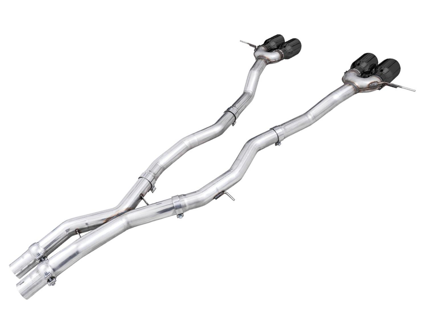 AWE Track Edition Catback Exhaust - Diamond Black Tips (2021+ BMW G8X M3 / M4) - 3020-42482