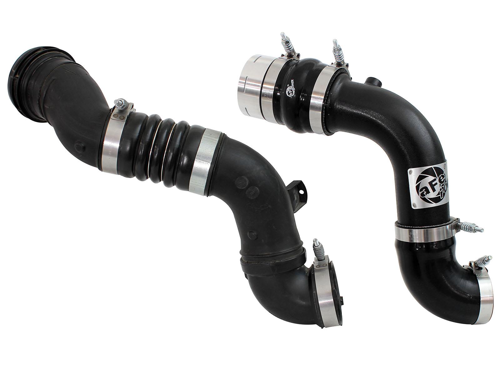 AFE BladeRunner 3 IN Aluminum Cold Charge Pipe Black (2011-2016 F-250 Super Duty, F-350 Super Duty) - 46-20149-B