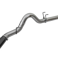 AFE Large Bore-HD 5 IN 409 Stainless Steel DPF-Back Exhaust System w/Black Tip (2017-2021 F-250 Super Duty, F-350 Super Duty) - 49-43090-B