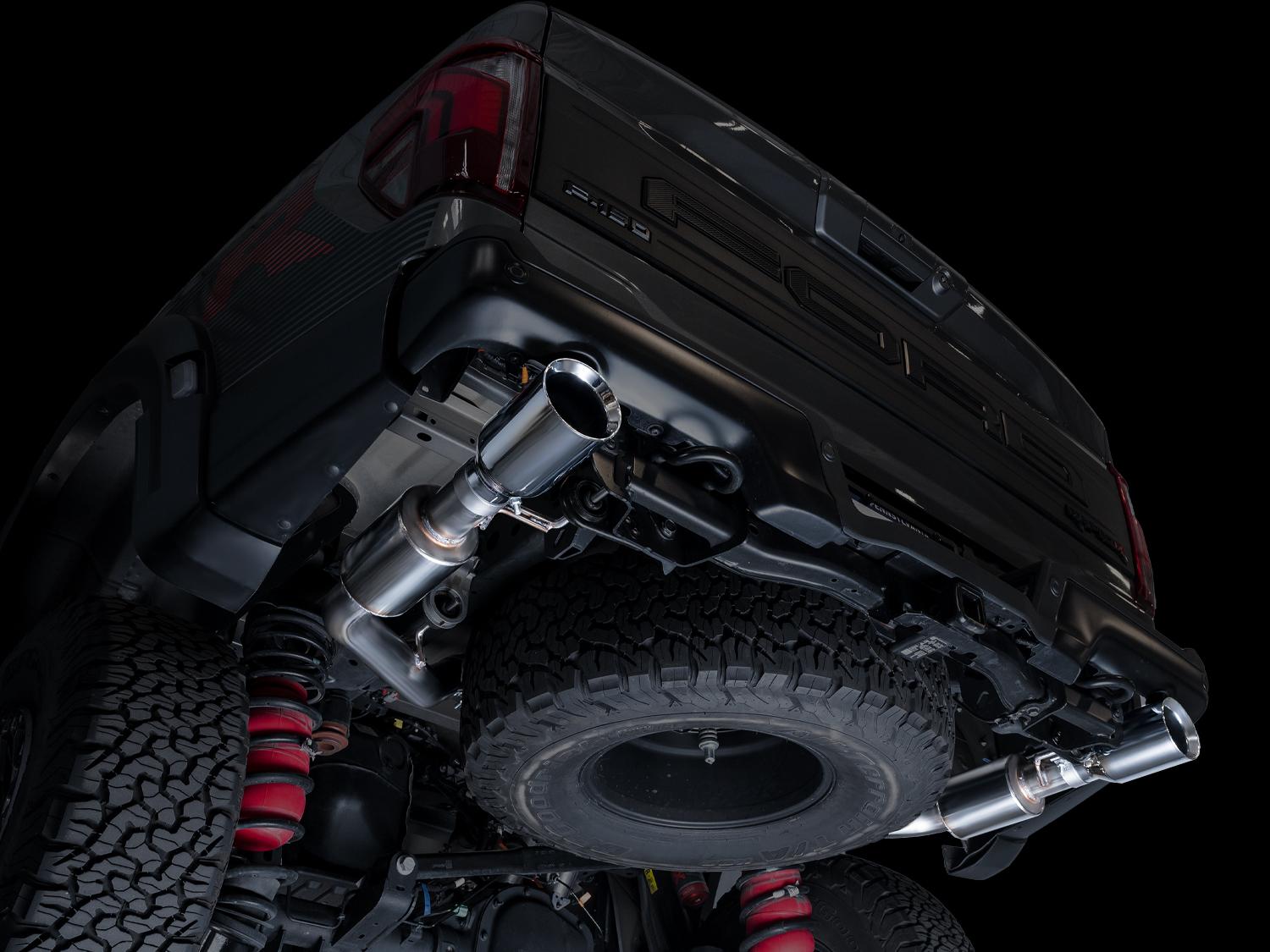 AWE SwitchPath Exhaust - Chrome Silver Tips (2023-2025 F-150 Raptor R 5.2L) - 3025-32852