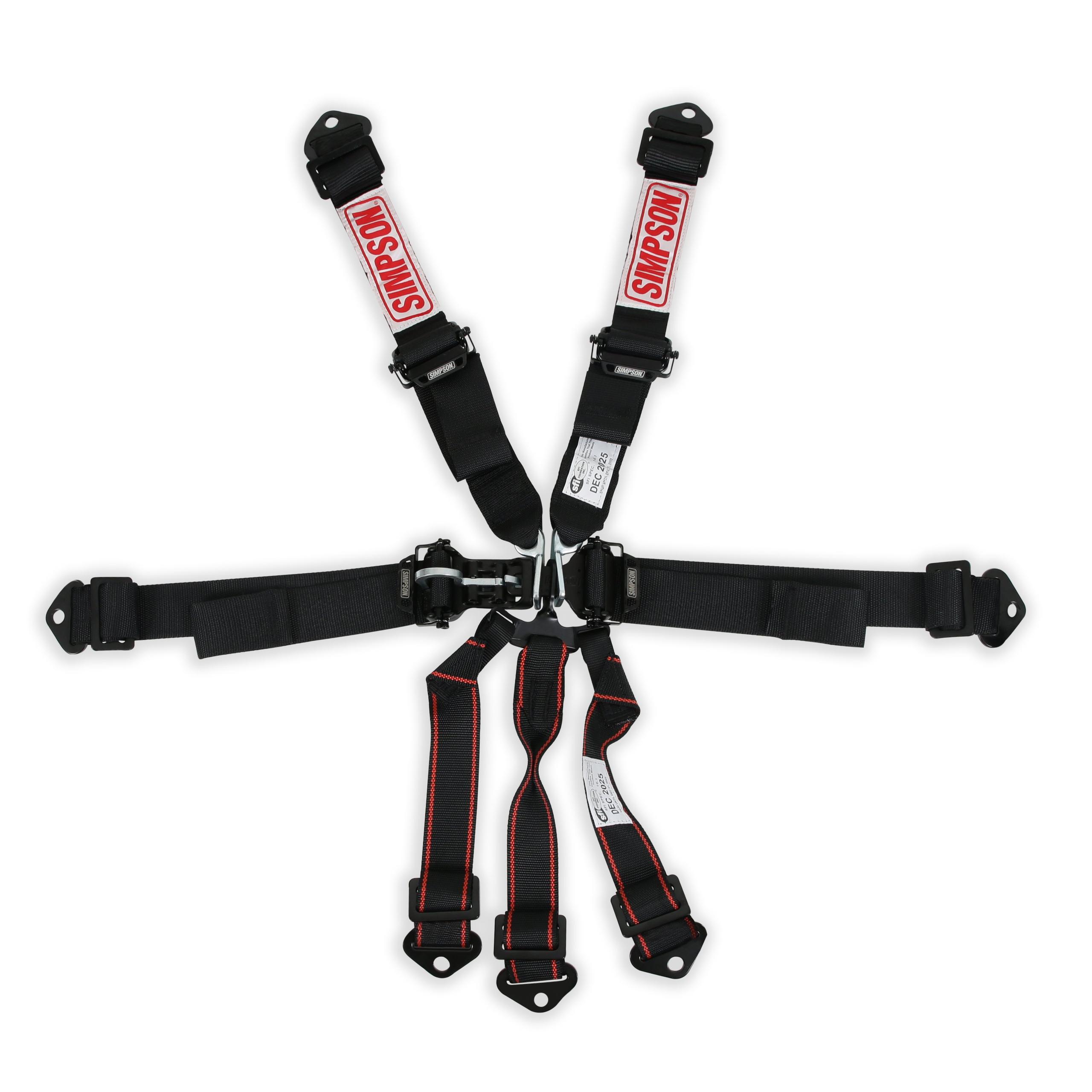 Simpson Racing Latch & Link Harness 2" Double Pull down SFI 16.1 - 12LD7WB