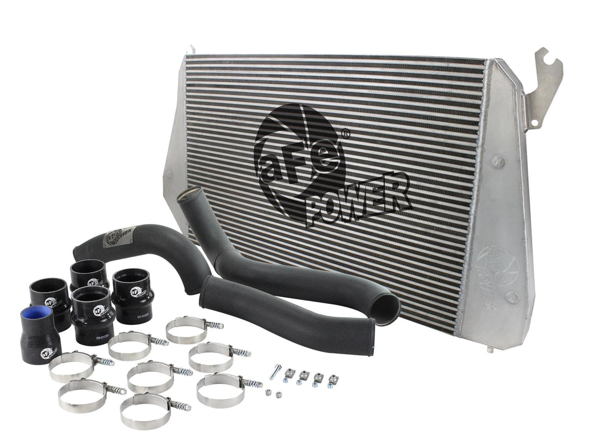 AFE BladeRunner GT Series Intercooler Kit w/ Tubes Black (2011-2016 Silverado 2500 HD, Silverado 3500 HD, Sierra 2500 HD, Sierra 3500 HD) - 46-20112