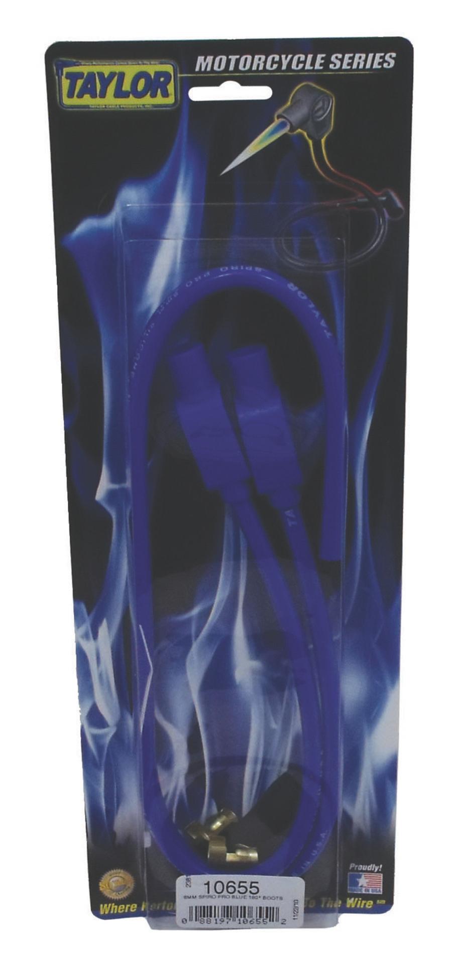 TAYLOR CABLE 8mm Spiro-Pro blue MC univ 180 Spark Plug Wires - 10655