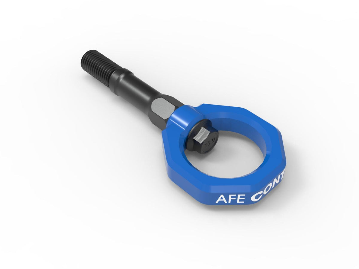 AFE Rear Tow Hook Blue (2020-2023 Corvette 6.2) - 450-401015-L