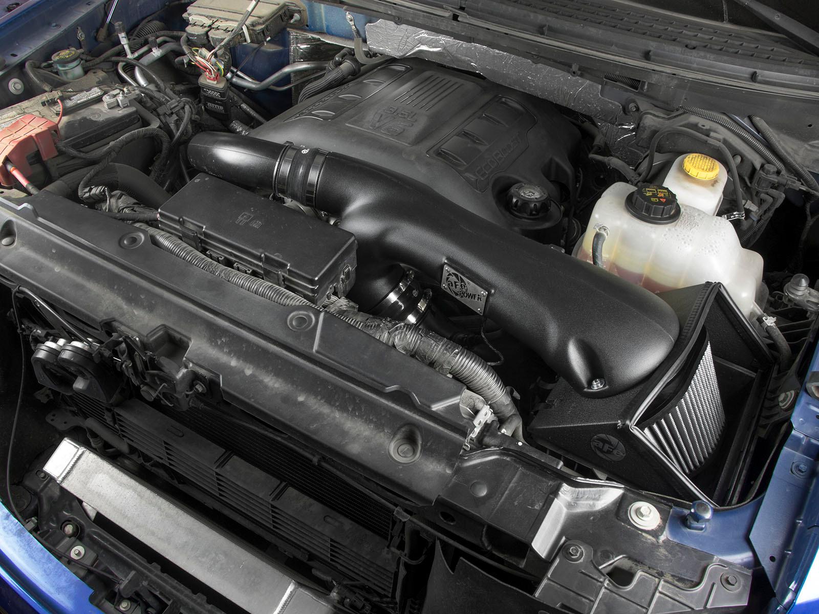 AFE Magnum FORCE Stage-2 Cold Air Intake System w/ Pro DRY S Media (2012-2014 F-150) - 51-32112-B