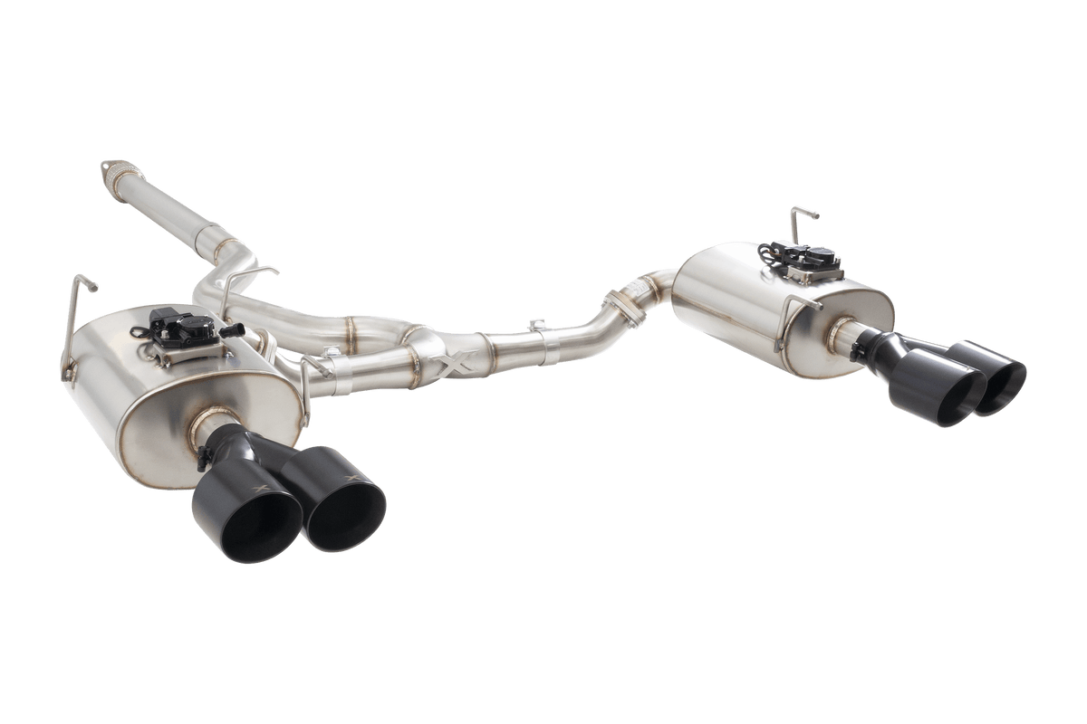 XForce Subaru WRX VB WR Varex valved Cat Back Exhaust System with Black Tips - ESSWVB22VKBK