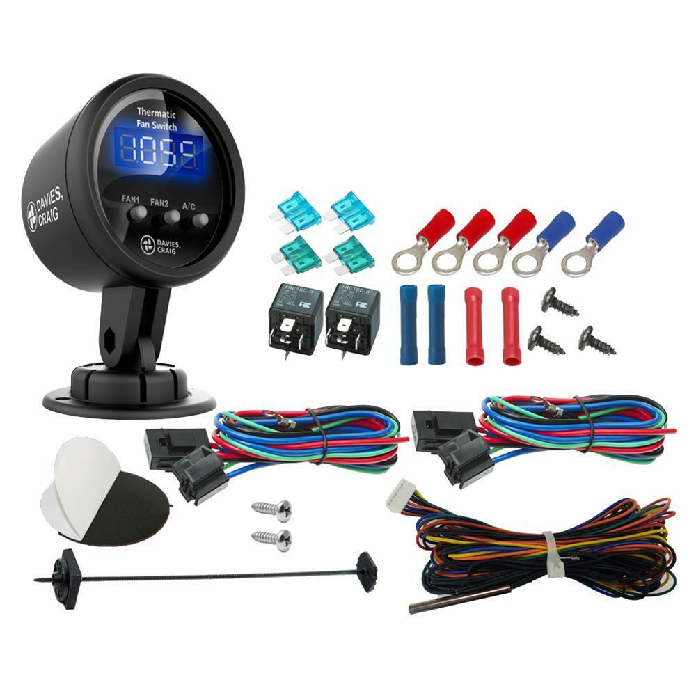 Davies Craig Digital Gauge Thermatic Fan/EWP Switch Kit - DC-0500