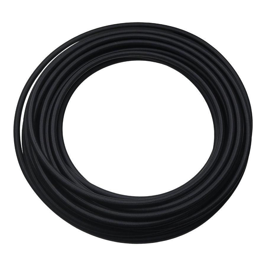 DeatschWerks 10AN Black Nylon Braided PTFE Hose, 50 Feet - 6-02-0866-50