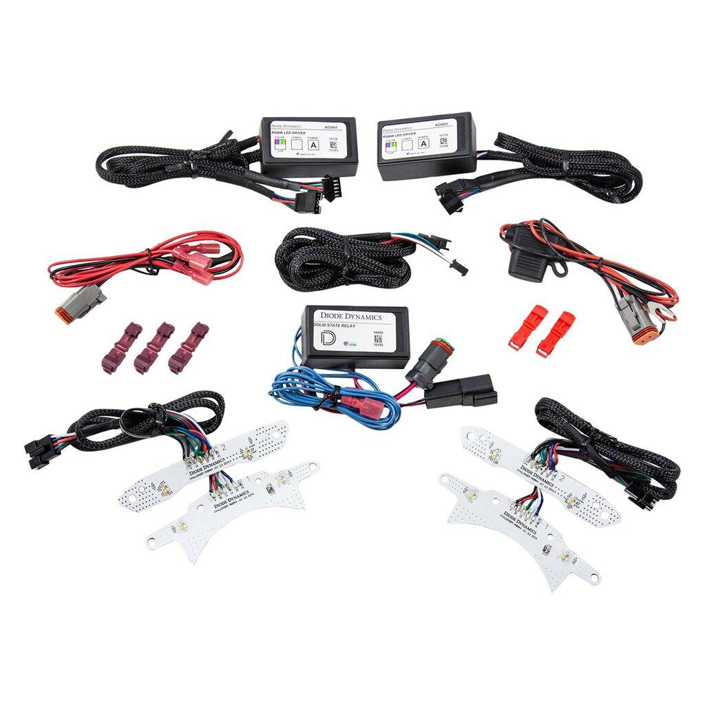 Diode Dynamics - DD2002 - 2015-2016 Dodge Challenger RGBW DRL LED Boards (2015-2019 Challenger) - DD2002