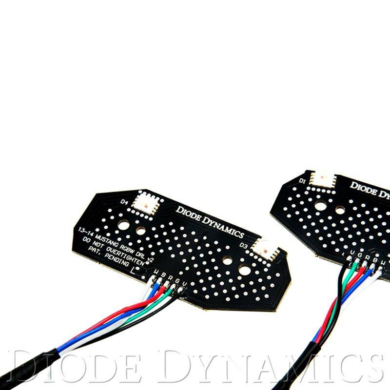 Diode Dynamics - DD2006 - 2013-2014 Ford Mustang RGBW DRL LED Boards (2013-2014 Mustang) - DD2006