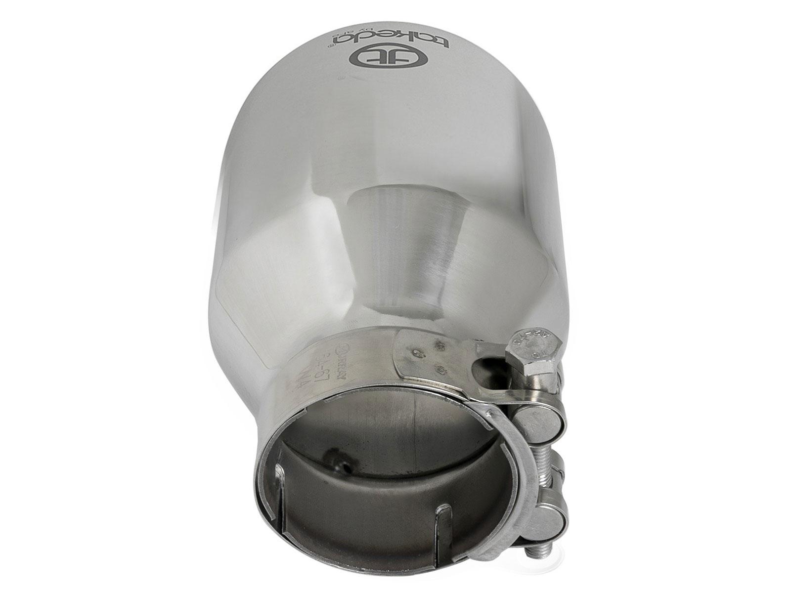 AFE Takeda 304 Stainless Steel Clamp-on Exhaust Tip Polished - 49T25404-P061