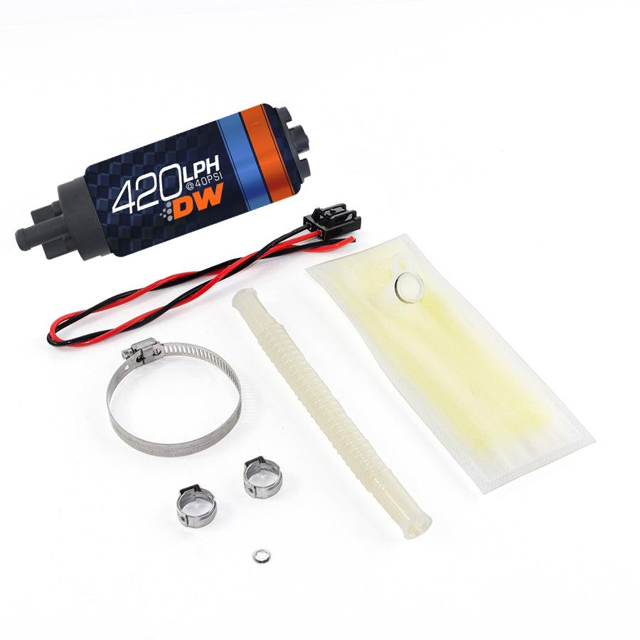 DeatschWerks 420lph in-tank fuel pump w/ 9-1031 Install Kit (1992-2006 325i , 1992-2006 325is , 1992-2006 328Ci , 1992-2006 328i , 1992-2006 328is , 1992-2006 330Ci , 1992-2006 330i , 1992-2006 330xi , 1992-2006 M3) - 9-421-1031