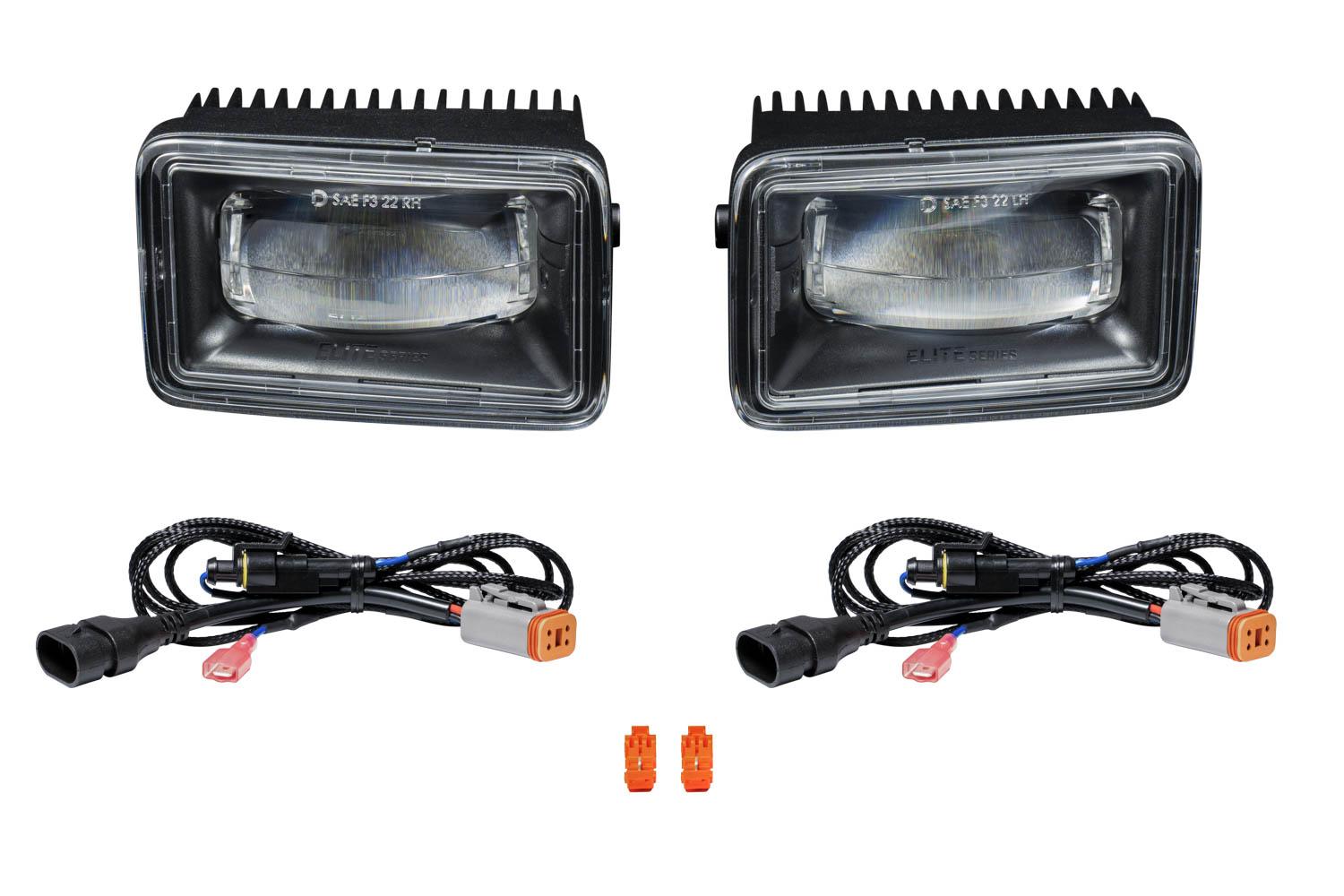 Diode Dynamics Elite Fog Lamps - Type F2, White (2015-2020 F150, 2017-2022 Superduty) - DD5171P