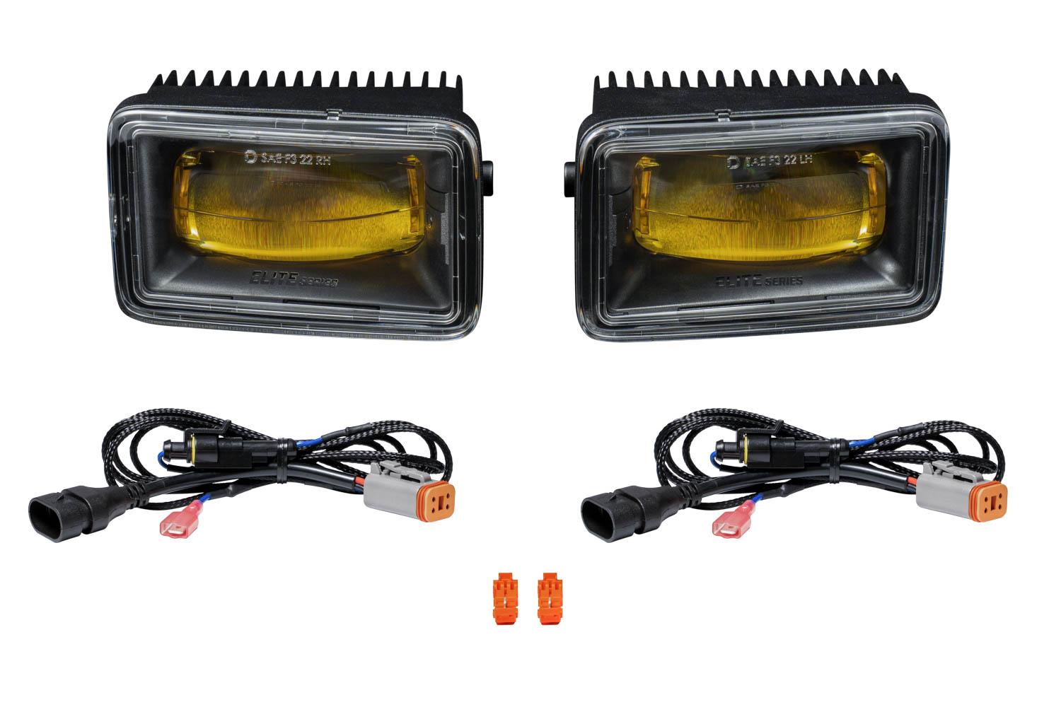 Diode Dynamics Elite Fog Lamps - Type F2, Yellow (2015-2020 F150, 2017-2022 Superduty) - DD5174P