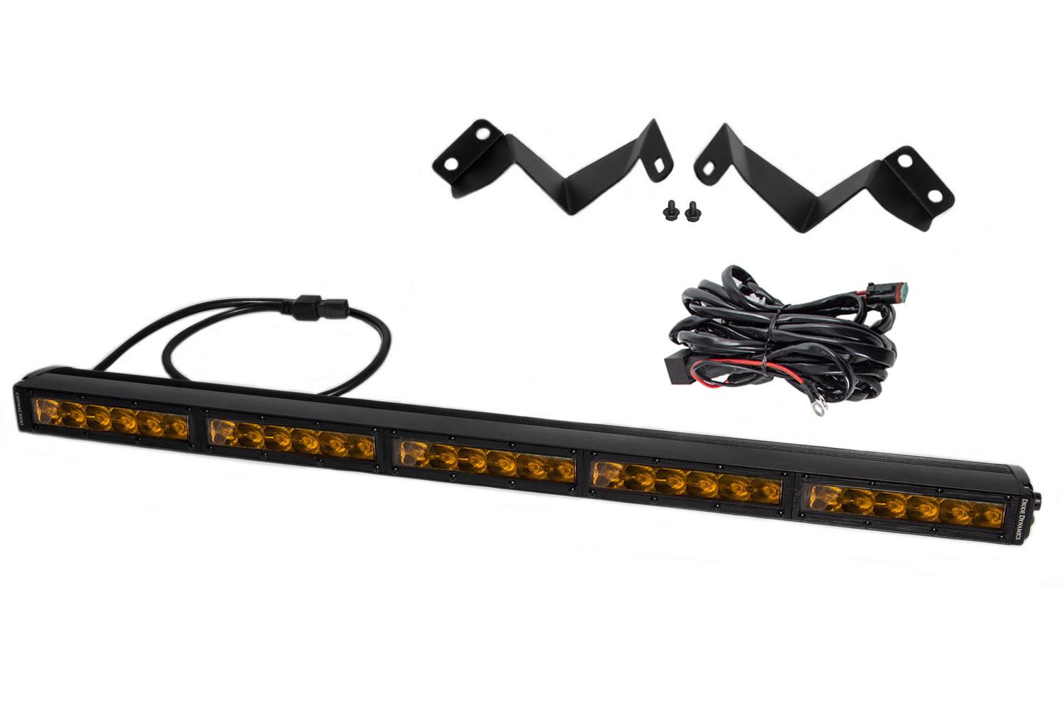 Diode Dynamics - DD6073 - Tacoma SS30 Stealth Lightbar Kit Amber Driving (2016-2020 Tacoma) - DD6073