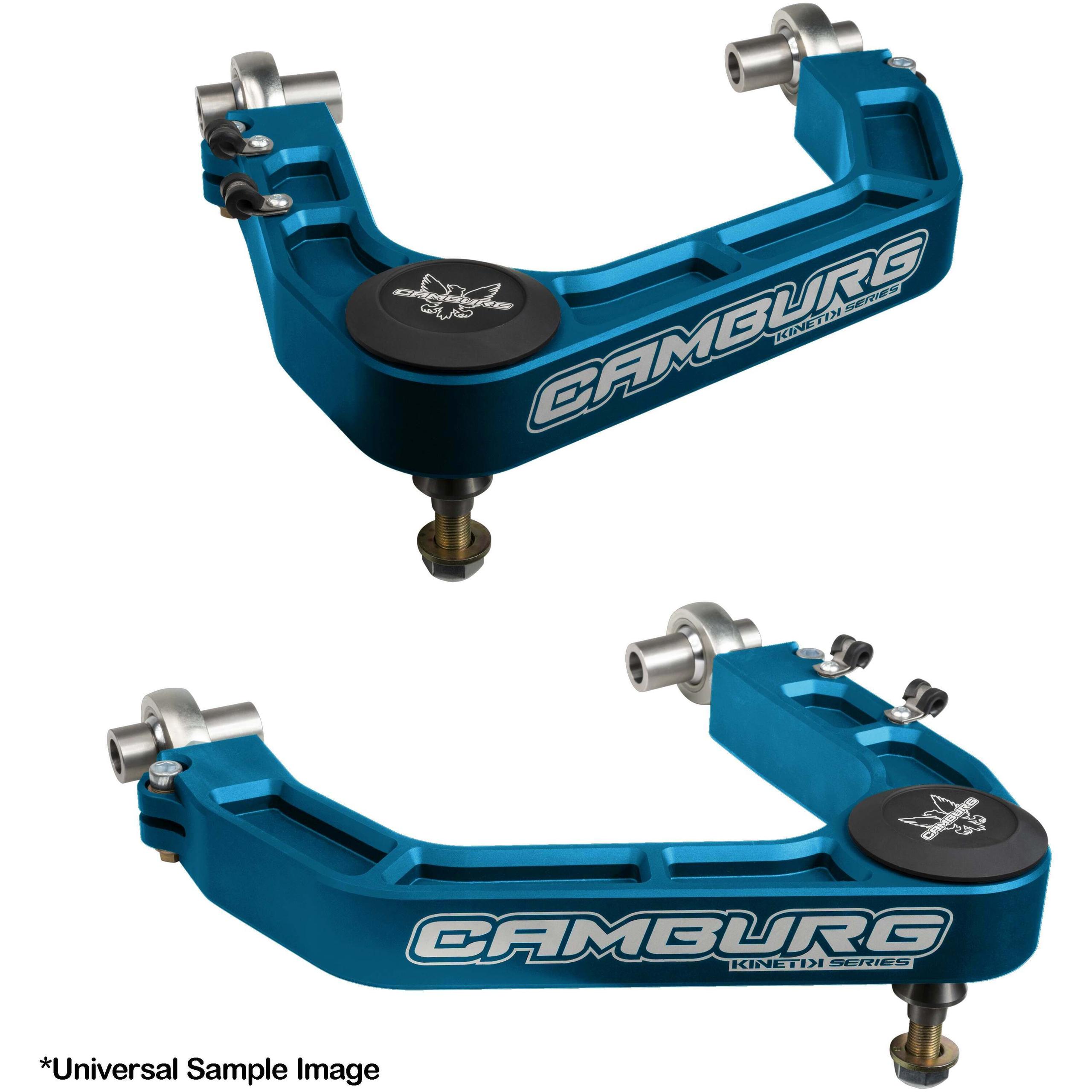 Camburg Kinetik V2 Performance Billet Uniball Upper Arms (2017-2023 F-150 Raptor, F-150 Raptor R) - CAM-110233-BLU