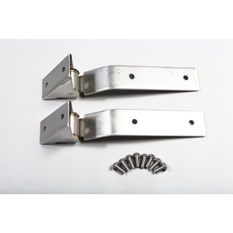 Rugged Ridge Tailgate Hinge Kit Stainless Steel; 87-95 Jeep Wrangler Yj - 11114.02