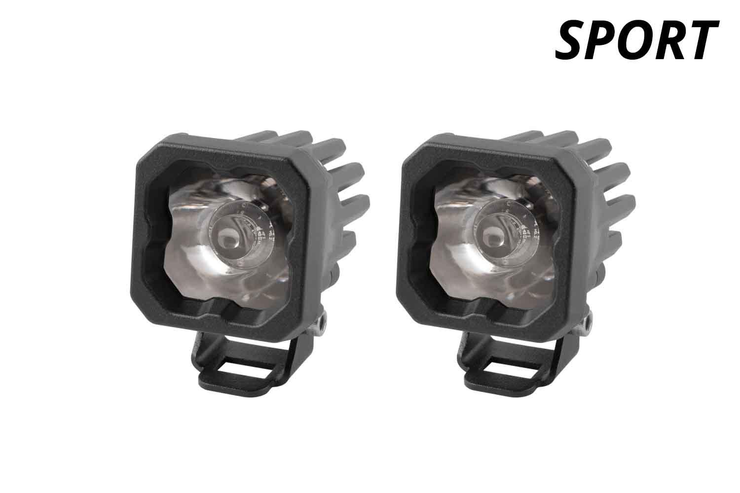 Diode Dynamics - Stage Series C1 LED Pod Sport White Wide Standard RBL (Pair) - DD6441P