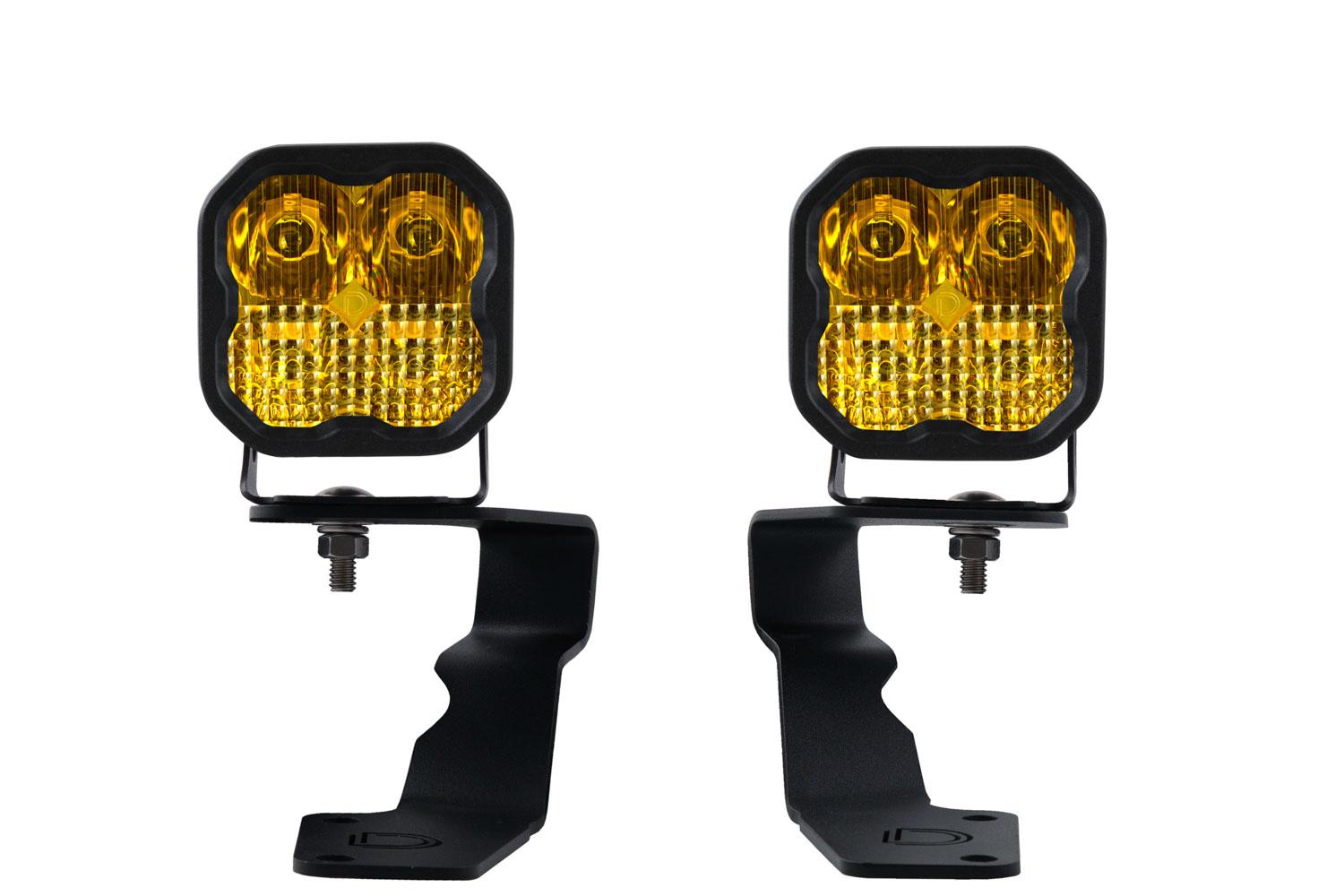 Diode Dynamics SS3 LED Ditch Light Kit for 15-20 Subaru WRX/STi Pro Yellow Driving Diode Dynamics (2015-2020 WRX STI, WRX) - DD6615