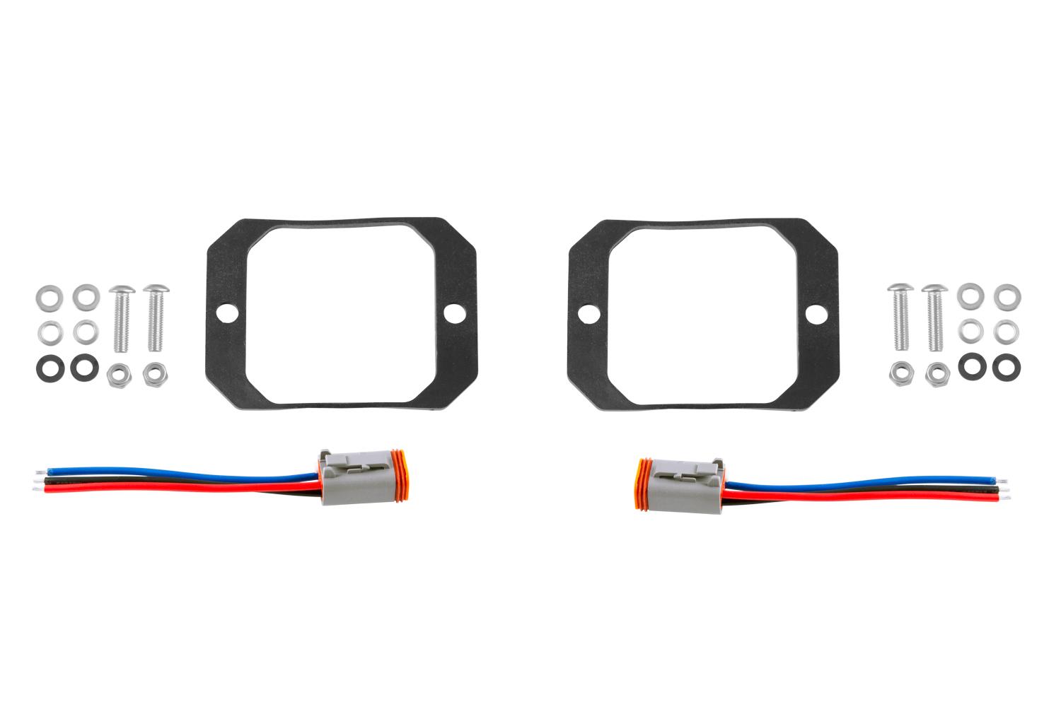 Diode Dynamics - Stage Series C1 Flush Mount Mounting Kit (Single) - DD6621S