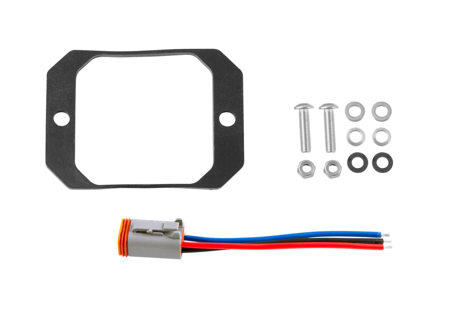 Diode Dynamics - Stage Series C1 Flush Mount Mounting Kit (Single) - DD6621S