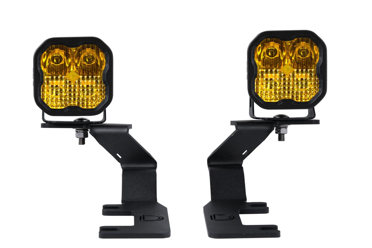 Diode Dynamics Allows you to mount two Stage Series 3" LED Pods above the hood. (2021-2021 Canyon) - DD6649
