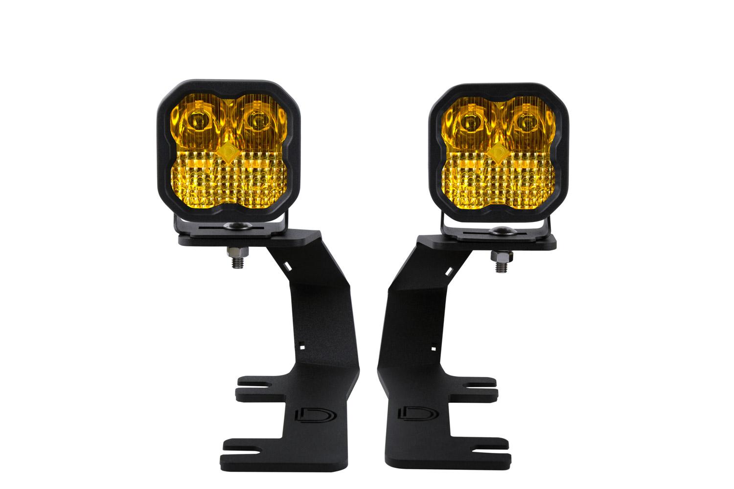 Diode Dynamics SS3 LED Ditch Light Kit for 2014-2019 Silverado/Sierra, Pro Yellow Driving  Diode Dynamics (2014-2019 Sierra 1500, Silverado 1500) - DD6658