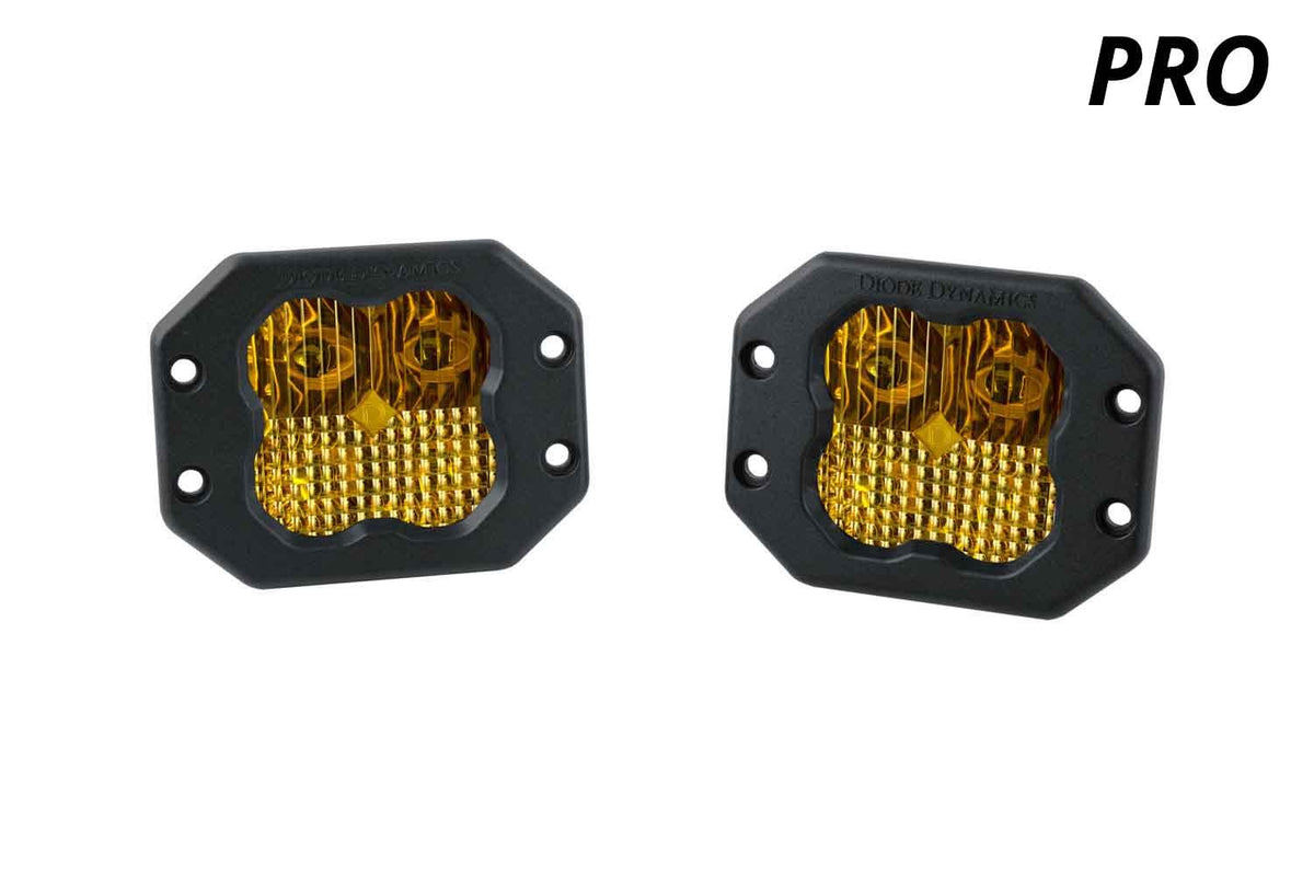 Diode Dynamics SS3 Pro ABL Yellow Driving Flush Pair Diode Dynamics - DD6939P