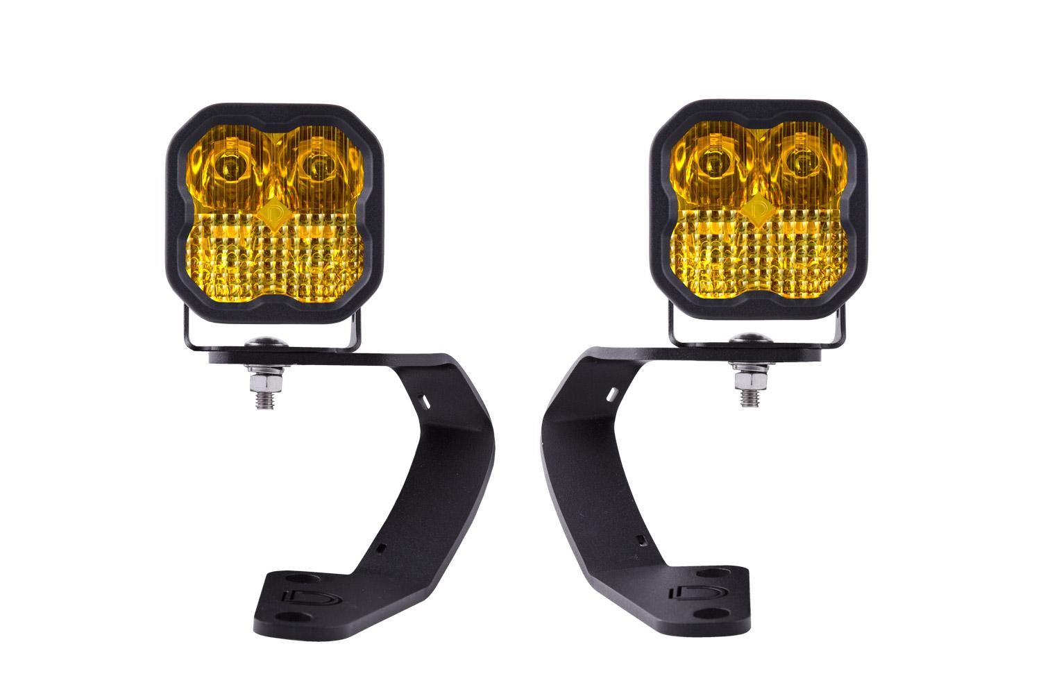 Diode Dynamics SS3 LED Ditch Light Kit For 2010-2021 Toyota 4Runner, Pro Yellow Combo (2010-2021 4Runner) - DD6749