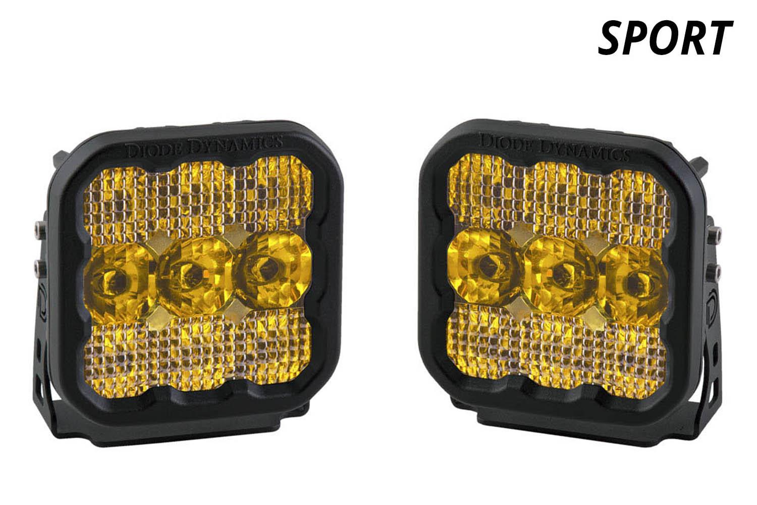 Diode Dynamics SS5 LED Pod Sport Yellow Spot Pair Diode Dynamics - DD6771P