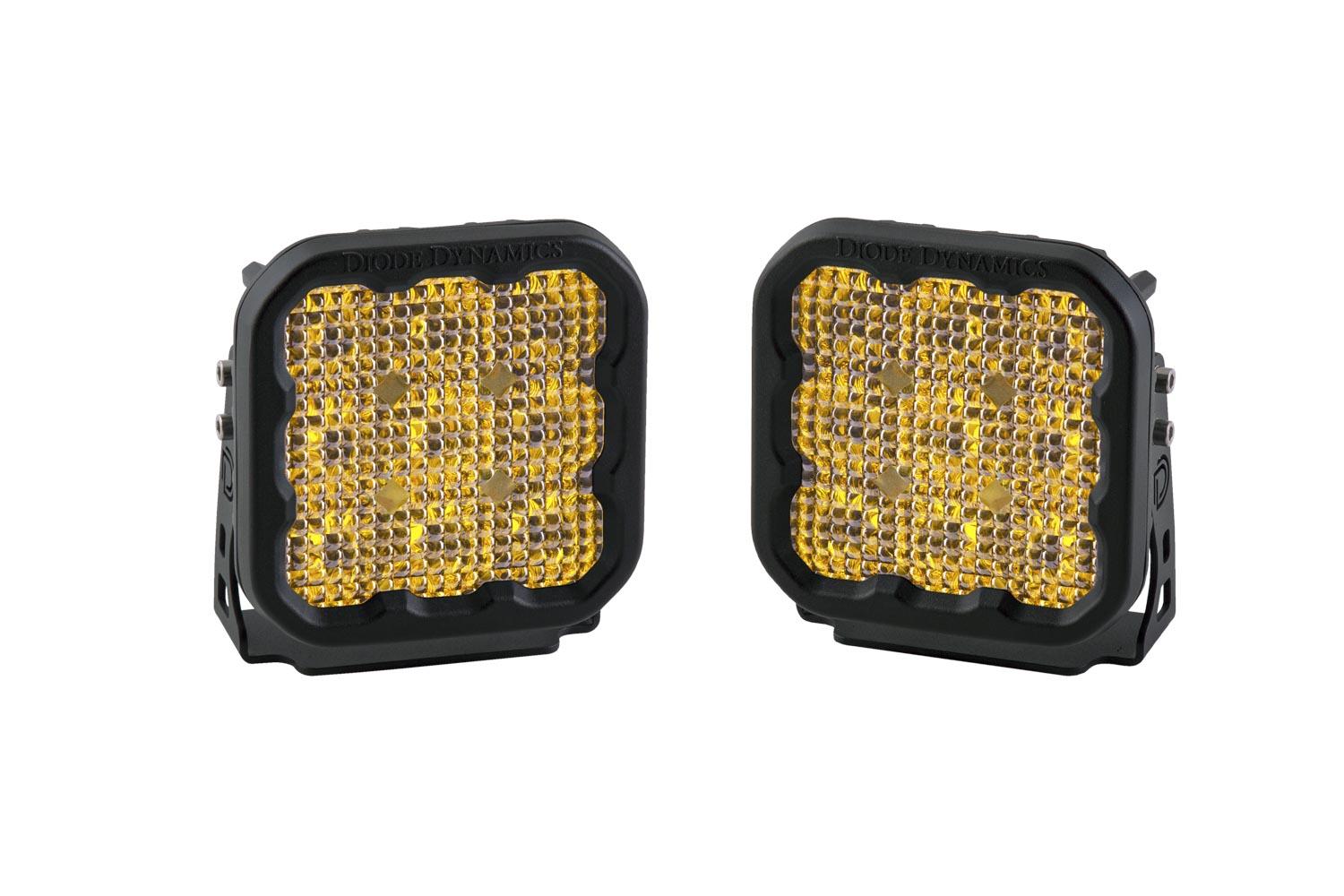 Diode Dynamics SS5 LED Pod Pro Yellow Flood Pair Diode Dynamics - DD6779P