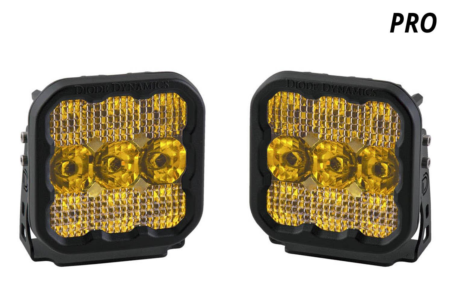 Diode Dynamics SS5 LED Pod Pro Yellow Flood Pair Diode Dynamics - DD6779P