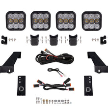 Diode Dynamics Jeep JL SS5 4-Pod CrossLink Grille Lightbar Kit Sport White Combo Diode Dynamics - DD6826