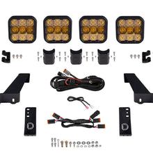 Diode Dynamics Jeep JL SS5 4-Pod CrossLink Grille Lightbar Kit Sport Yellow Combo Diode Dynamics - DD6827