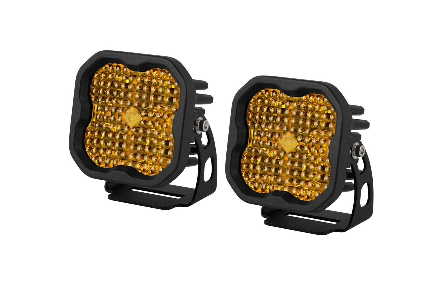 Diode Dynamics SS3 Pro ABL Yellow Flood Standard Pair Diode Dynamics - DD6891P