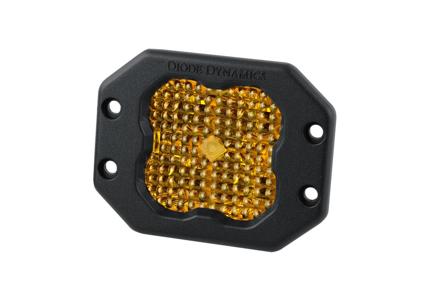 Diode Dynamics SS3 Sport ABL Yellow Flood Flush Single Diode Dynamics - DD6925S