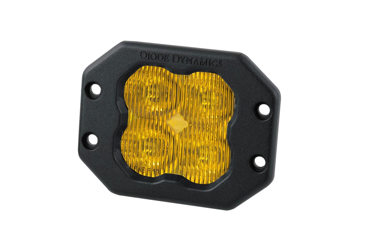 Diode Dynamics SS3 Pro ABL Yellow SAE Fog Flush Single Diode Dynamics - DD6940S