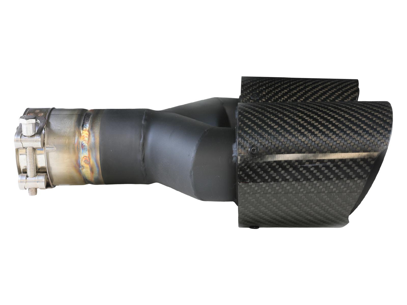 AFE Takeda 304 Stainless Steel Clamp-on Exhaust Tip Carbon Fiber - 49T25480-C121