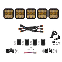 Diode Dynamics SS5 Pro Universal CrossLink 5-Pod Lightbar Yellow Combo Diode Dynamics - DD7243