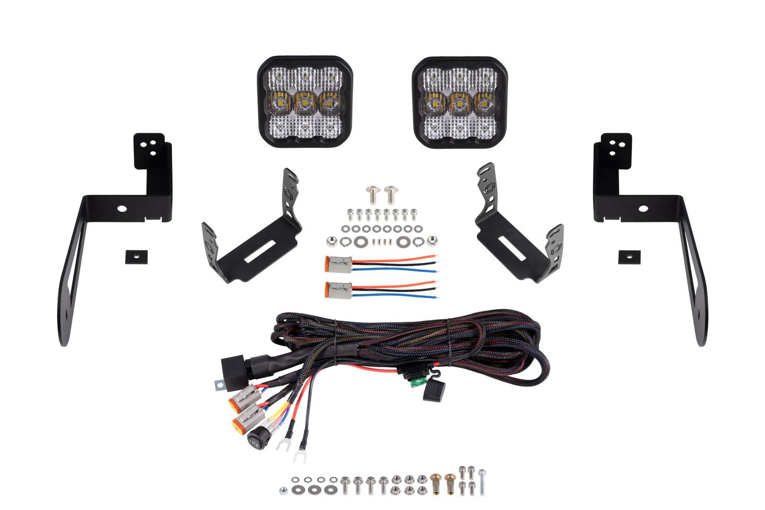 Diode Dynamics Jeep JK SS5 CrossLink Bumper Lightbar Kit Pro Combo Diode Dynamics - DD7275