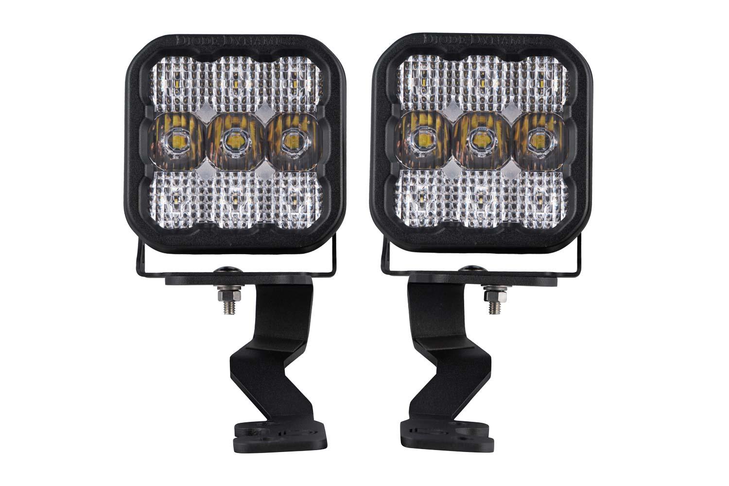 Diode Dynamics Stage Series Ditch Light Kit for 2022 Toyota Tundra, SS5 Sport White Combo (2022 Toyota Tundra) - DD7397