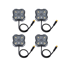 Diode Dynamics Stage Series SXS Rock Light Installer Kit, RGBW M8 w/Controller (4-pack) - DD7751C