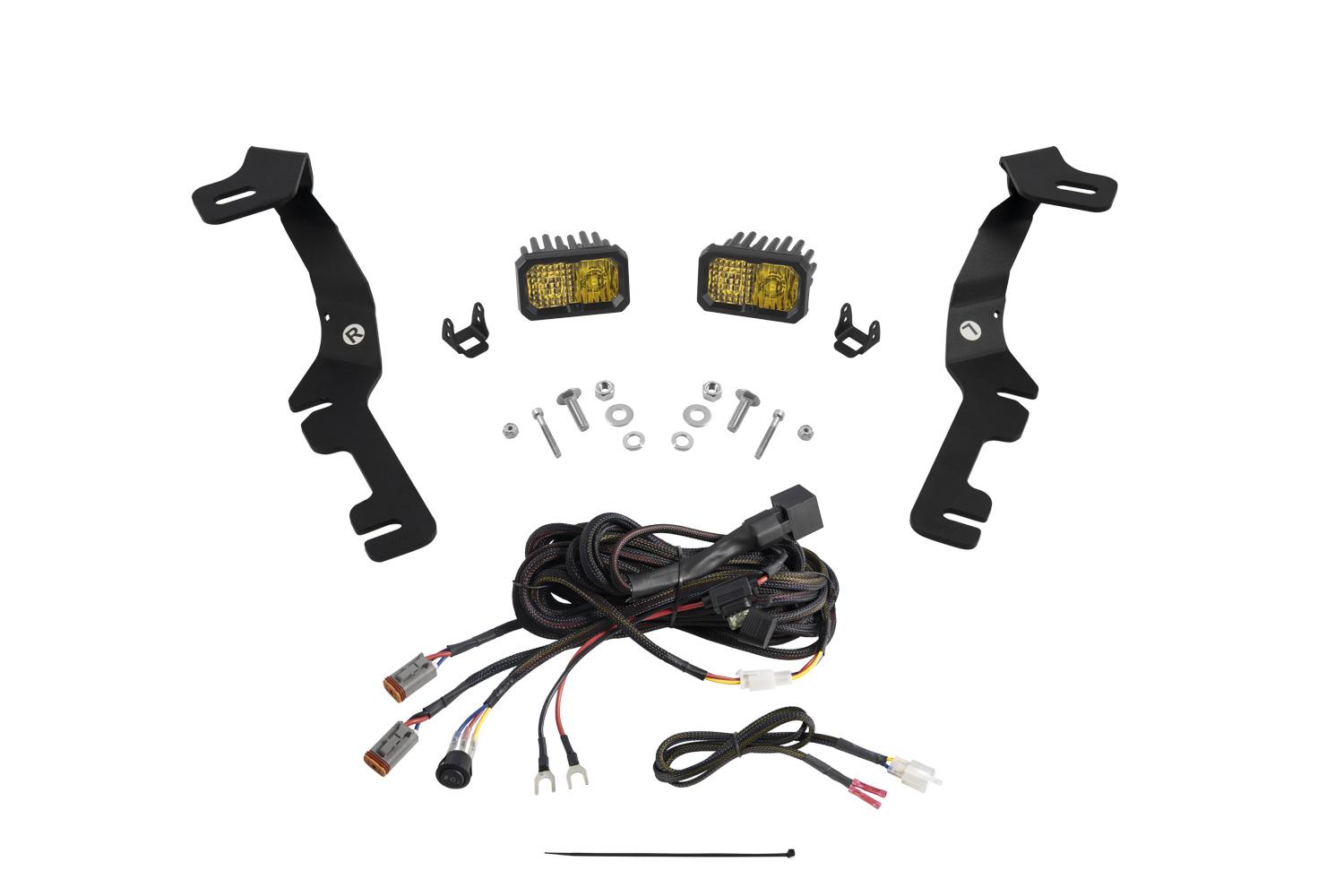 Diode Dynamics Stage Series Ditch Light Kit for 2019-Present Ram, C2 Sport Yellow Combo - DD7596