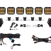 Diode Dynamics 20-Present Polaris RZR SS5 Pro CrossLink Roof Yellow Combo Lightbar Kit - DD7633