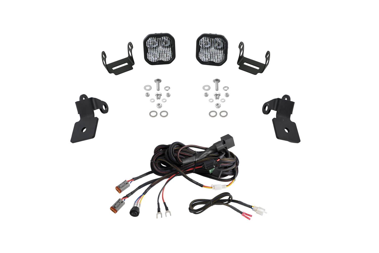 Diode Dynamics 20-Present Polaris RZR A-Pillar LED Pod Kit, SS3 Sport White Combo - DD7635