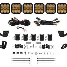 Diode Dynamics SS5 6-Pod CrossLink Mounting Kit for Prinsu/Sherpa Roof Racks, Sport Yellow Combo - DD7817