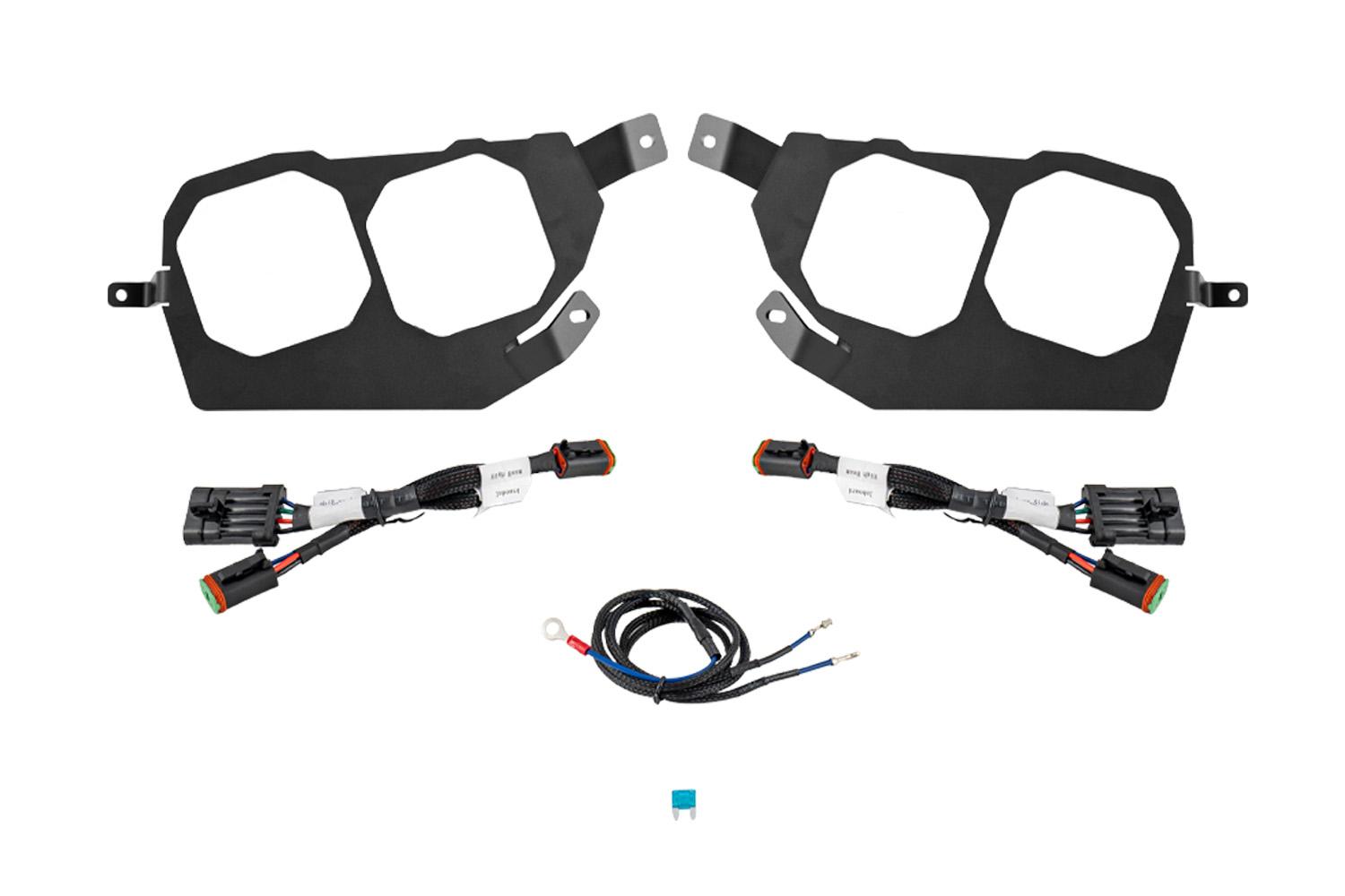 Diode Dynamics SS3 LED Headlight Mounting Bracket Kit for 2014-2023 Polaris RZR XP - DD7842P