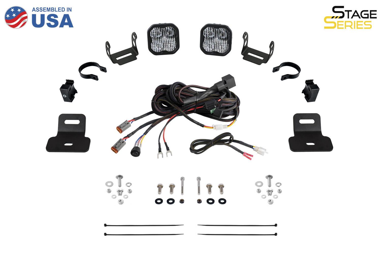 Diode Dynamics Stage Series Ditch Light Kit for 2017-2024 Can-Am Maverick X3 SS5 Pro White Combo - DD7870