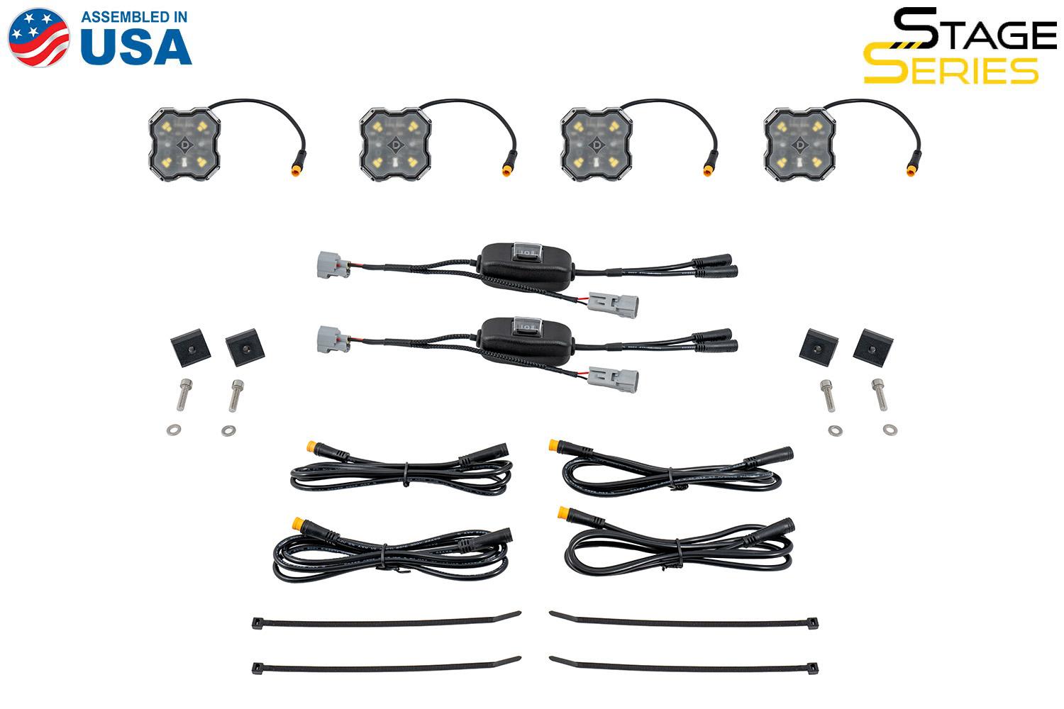 Diode Dynamics Stage Series LED Bed Light Kit for Toyota Tundra/Tacoma, White Diffused - DD7948